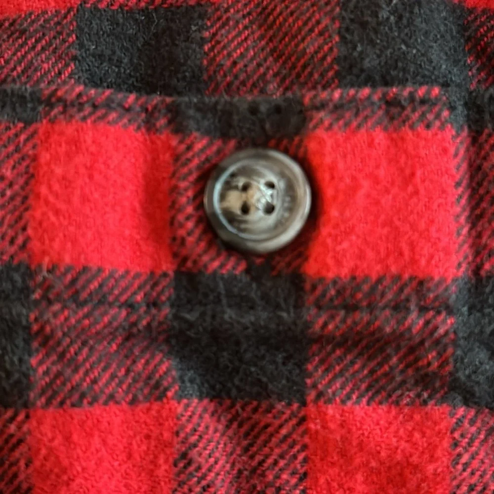 Oshkosh 3T Red Black Flannel Button Down Shirt Christmas Shirt 3T Buffalo